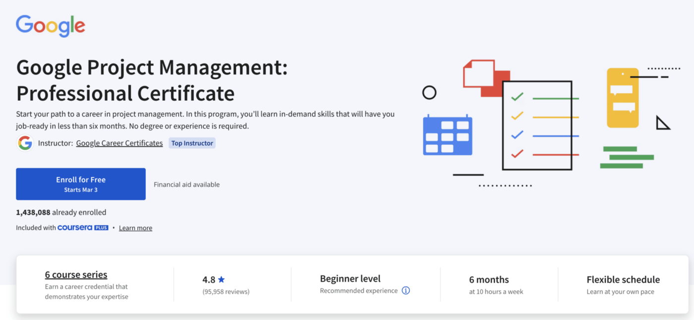 Google Project Management Course